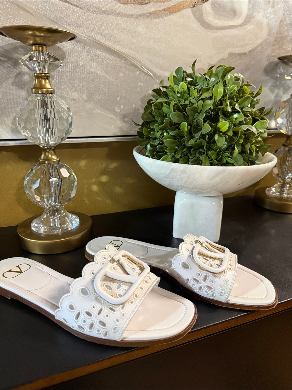 Valentino Garavani Logo Sandals - Picture 2 of 6